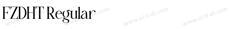FZDHT Regular字体转换